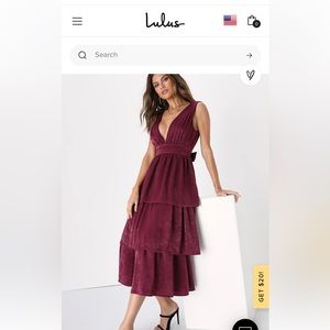 Lulus size small plum purple dress